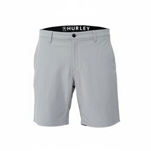 Hurley Men's All Day Hybrid Light Gray Shorts Size 36 Inseam 10" Pre-owned